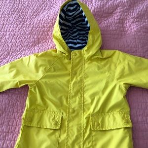 Toddler Jersey-Lined Raincoat. Excellent condition. Used once.